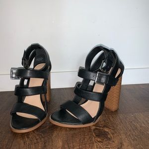 Cute strap black heels from Forever 21,